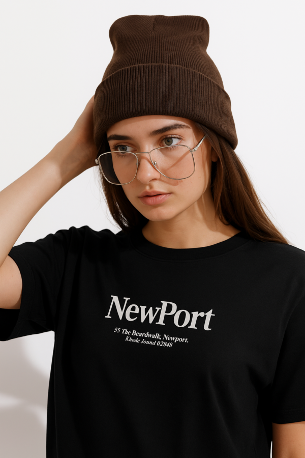 Remera Oversize Bordó New Port Para Mujer – Estilo Urbano Y Cómodo 01