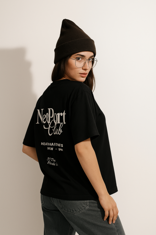 Remera Oversize Bordó New Port Para Mujer – Estilo Urbano Y Cómodo 02