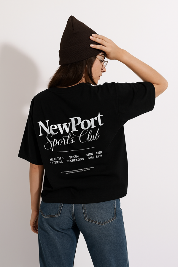 Remera Oversize Bordó New Port Para Mujer – Estilo Urbano Y Cómodo 03