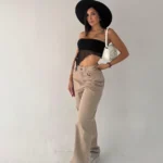 Jean beige de Mujer