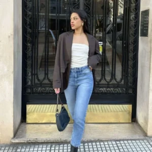 Jean Elastizado Liso de Mujer