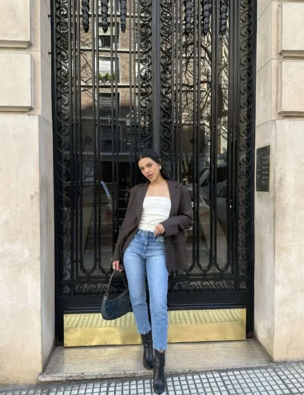 Jean Elastizado Liso de Mujer