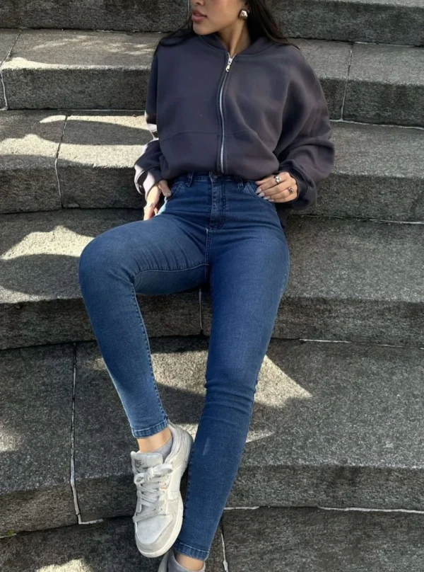 Jean Elastizado Liso de Mujer