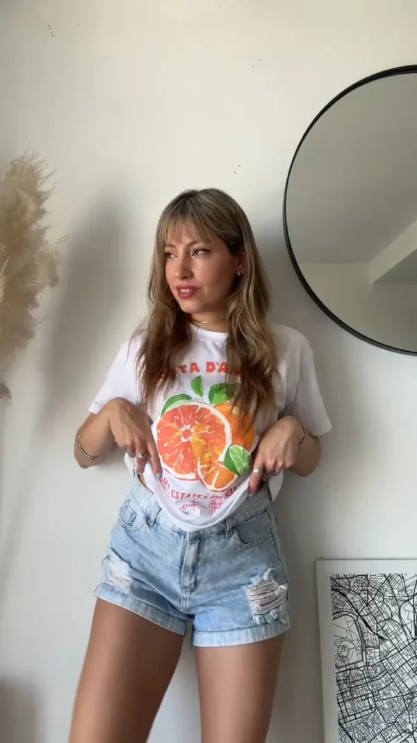 Remera De Mujer Orange