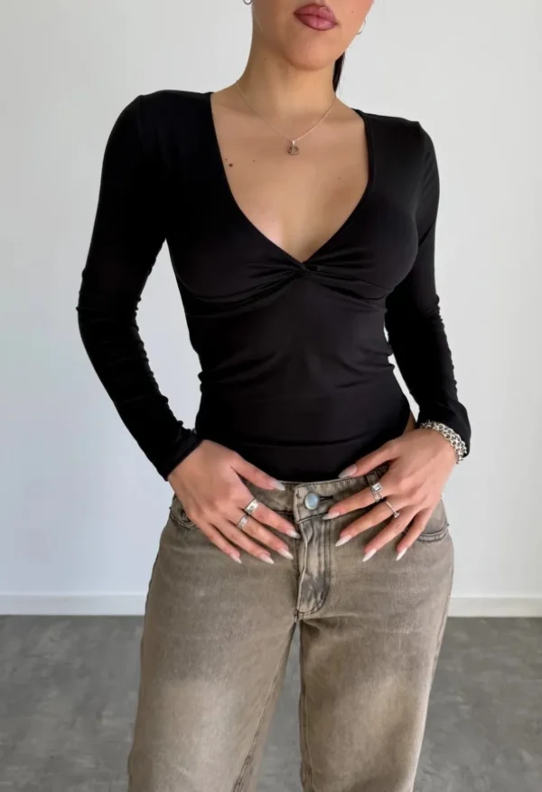 Body Lycra Escote En V