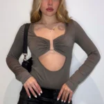 Camiseta Con Hebilla En U De Vestir