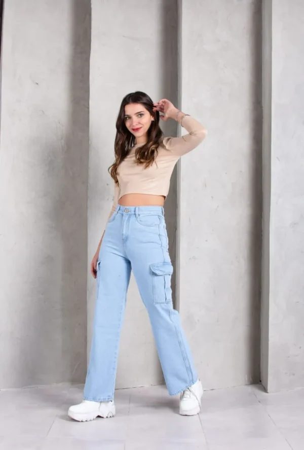 Jean Cargo Wid Leg